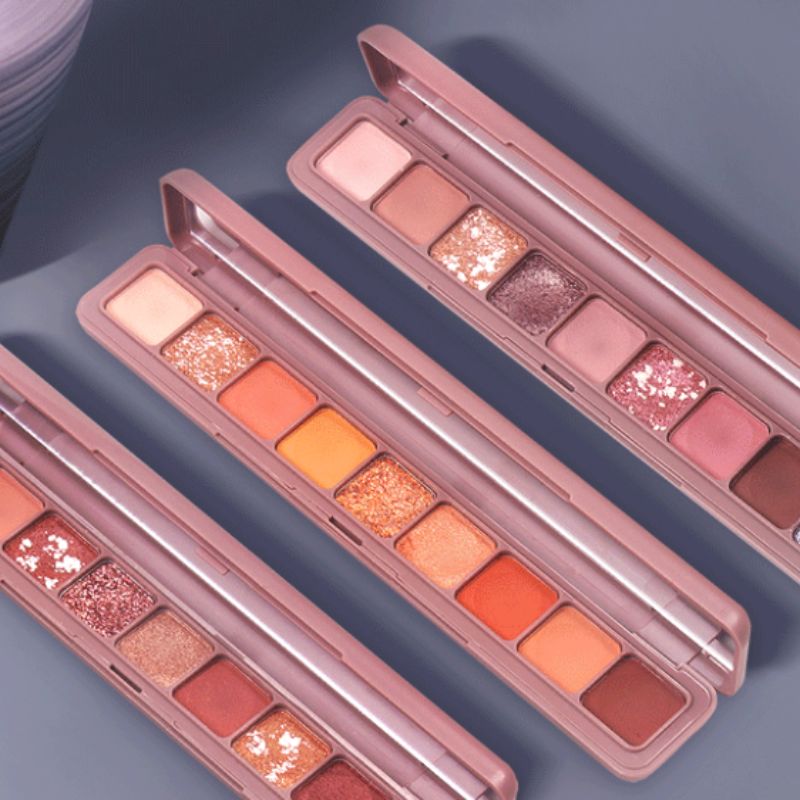 网红大闪九色指尖键盘眼影珠光哑光防水持久立体不飞粉001