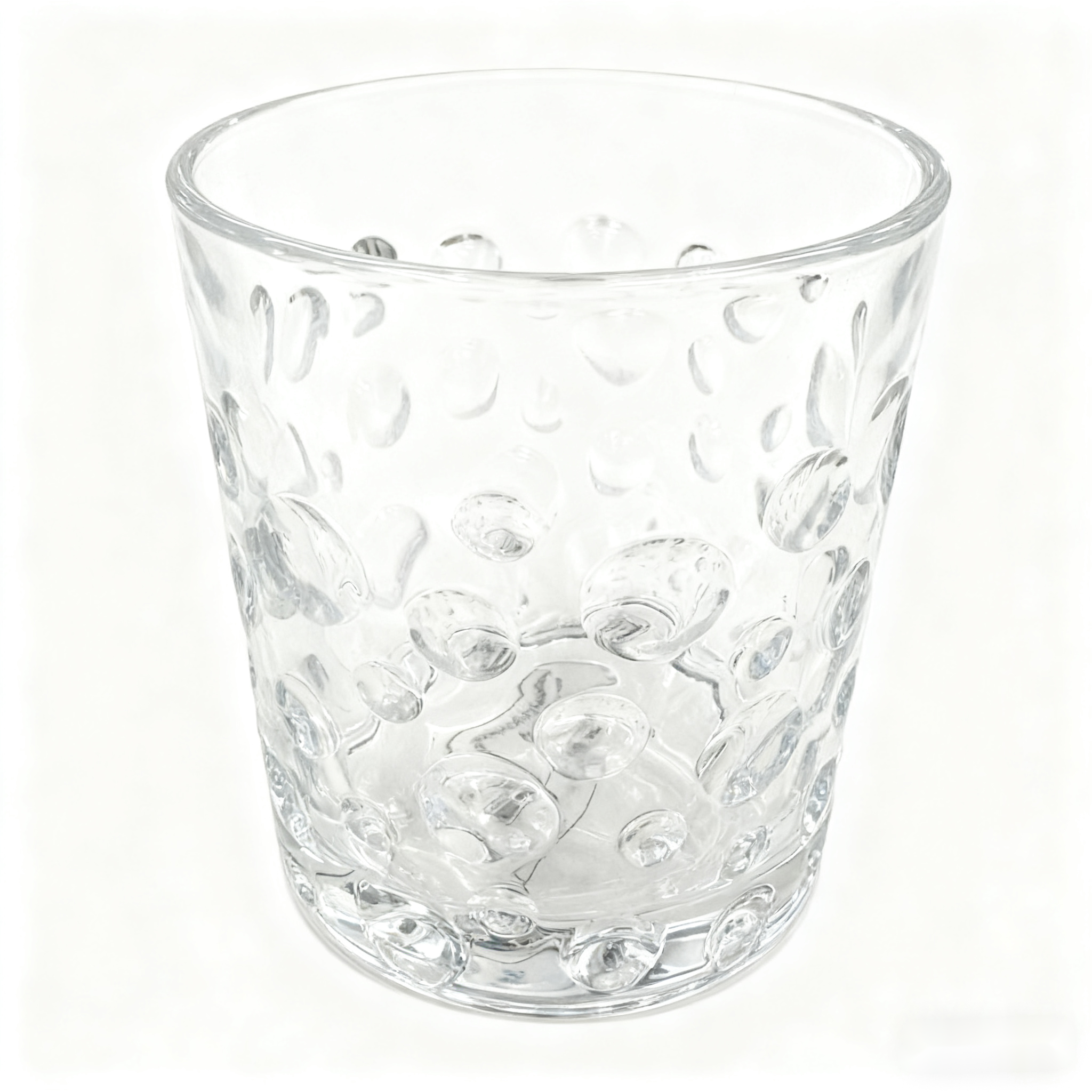 玻璃杯/果汁高脚杯/杯子/高硼硅玻璃杯/玻璃杯碟白底实物图
