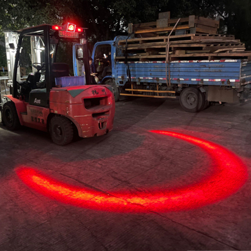 Forklift warning light, square work light, LED red and blue light, wide boundary light, safety area light, corridor light full figure