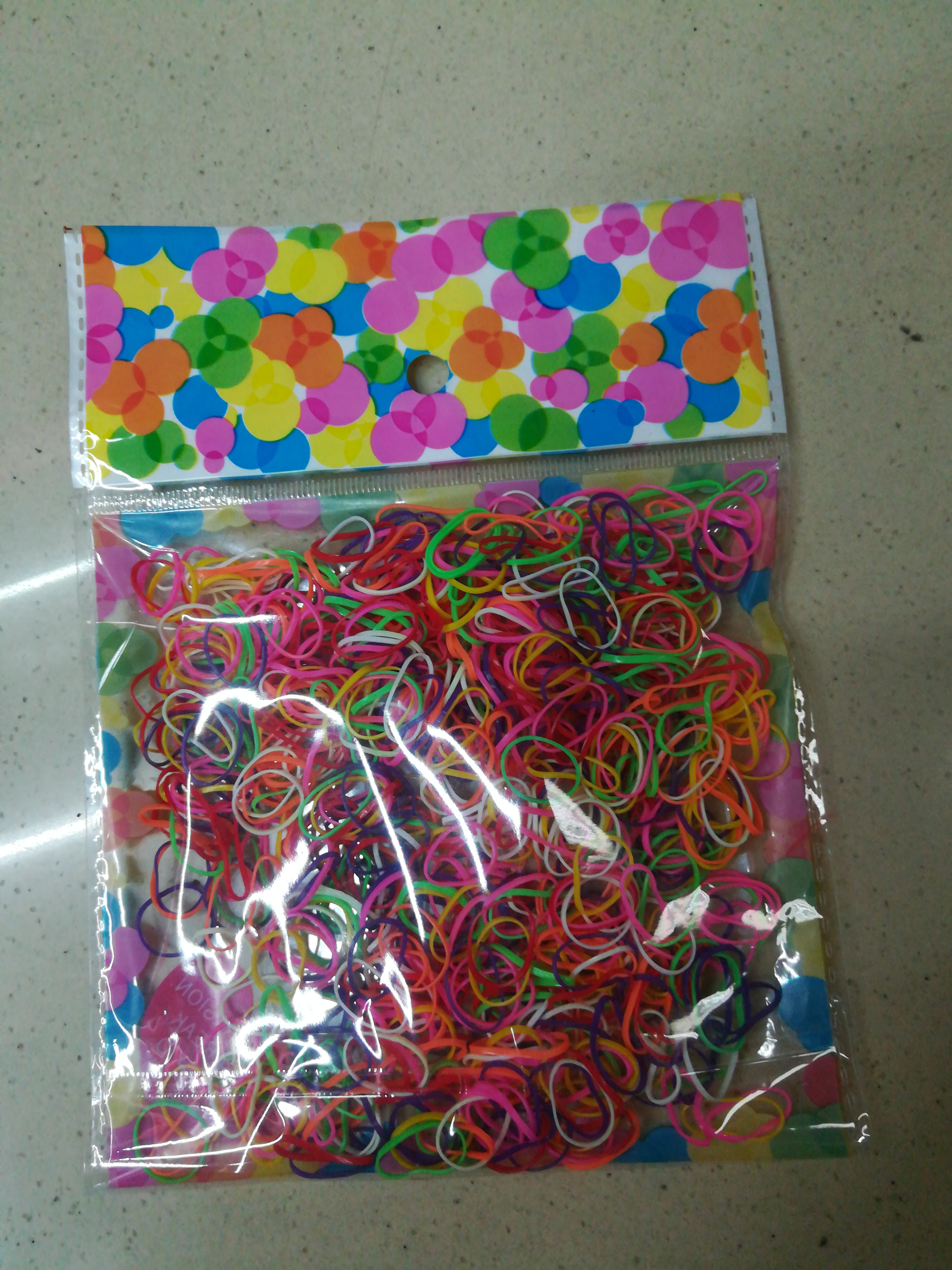 高弹力 七彩糖果色细头绳不伤发女童宝宝扎头发橡皮筋