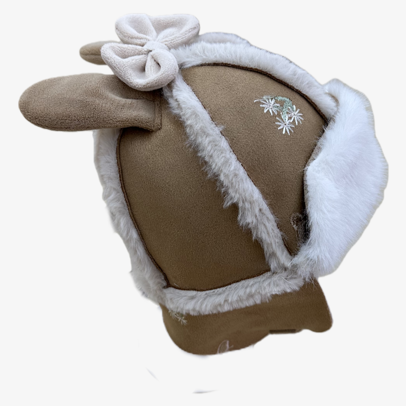 Fur and fur integrated ear protectors are suitable for children aged 5 to 8 details Picture