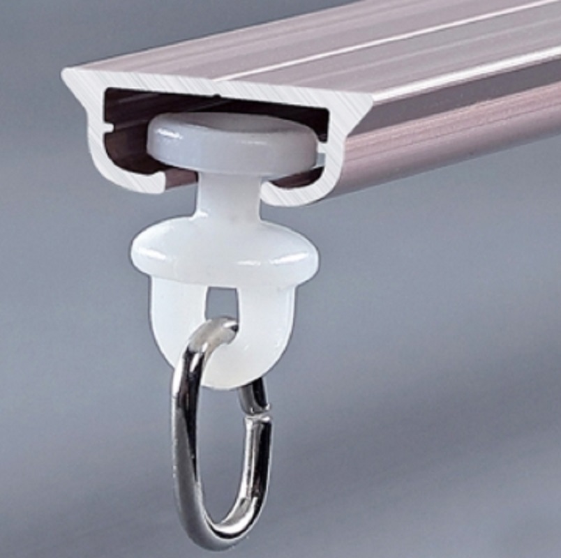 加厚罗马杆遮光隐藏式安装窗帘罗马杆顺滑静音窗帘轨道窗帘杆批发07款