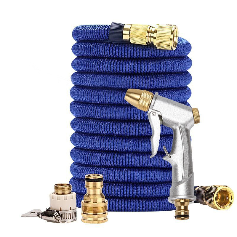 Multi-functional household car wash and flower watering water pipe, garden automatic telescopic water pipe set, portable car wash and cleaning tool