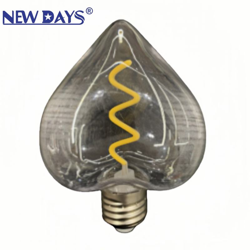 NEWDAYS品牌跨境新款创意灯丝灯爱迪生钨丝灯泡可调光ledE27螺口复古怀旧台灯暖光球泡led火焰头