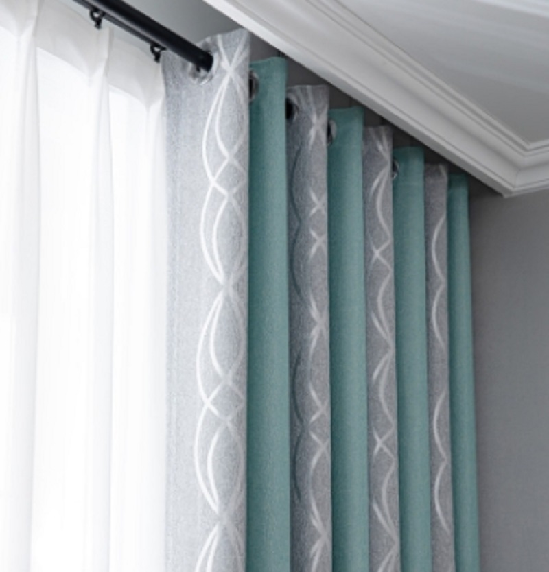 窗帘批发遮光窗帘布客厅卧室阳台隔热简约窗帘08款