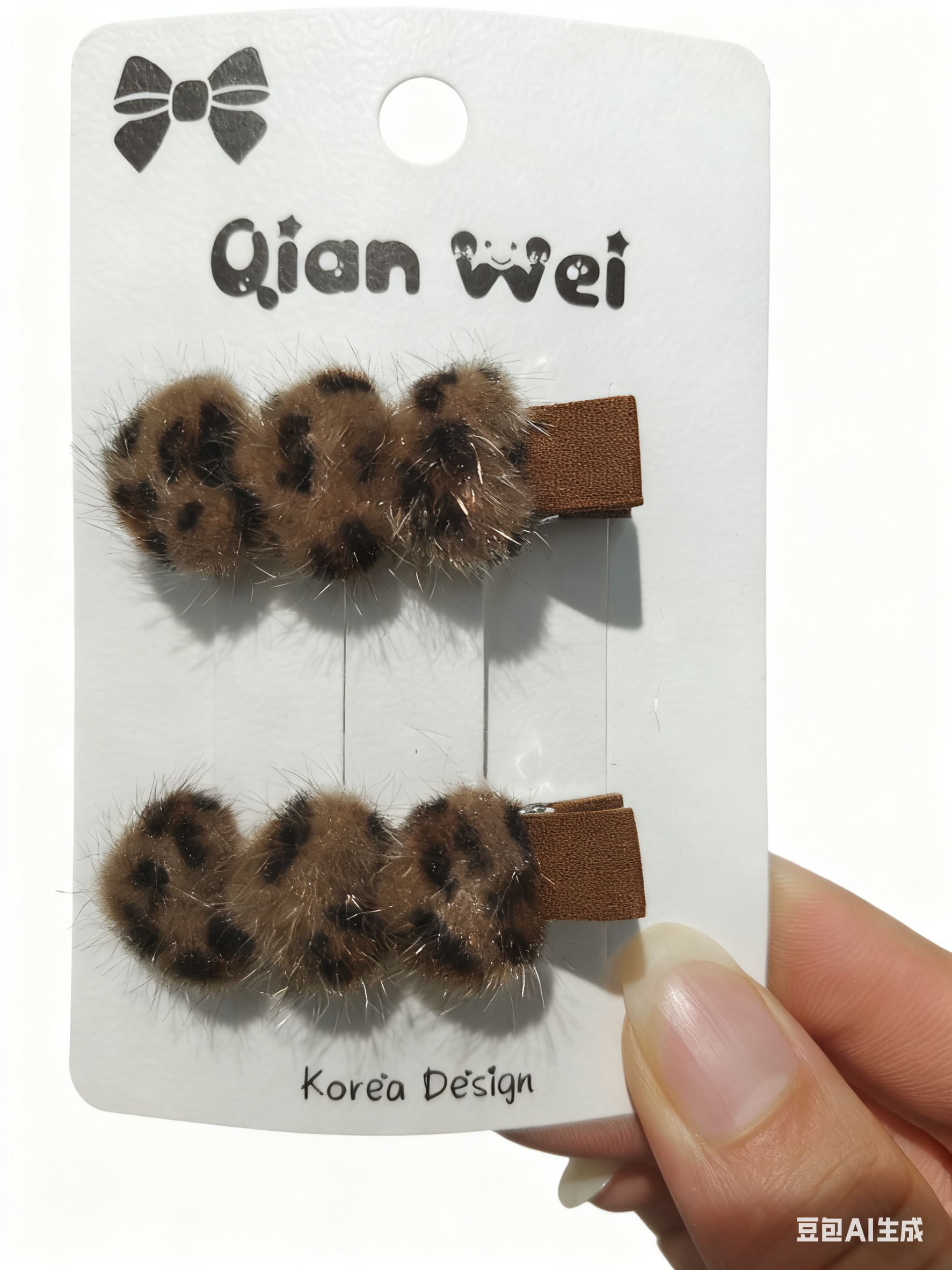 发夹/发卡/抓夹/发饰/植绒细节图