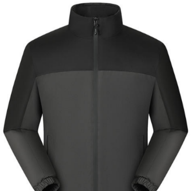 Yims-2588 stand-up collar one-piece cotton-padded windbreaker Application Scenario