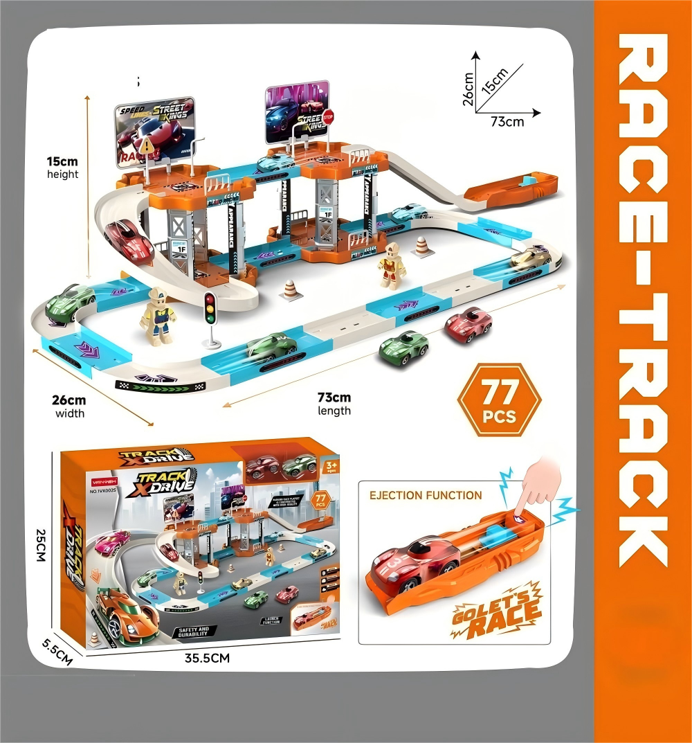 Catapult Track Car racing Car -2S full figure