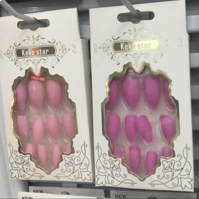 keke2808亚光尖甲12片款外贸款美甲贴片1产品图