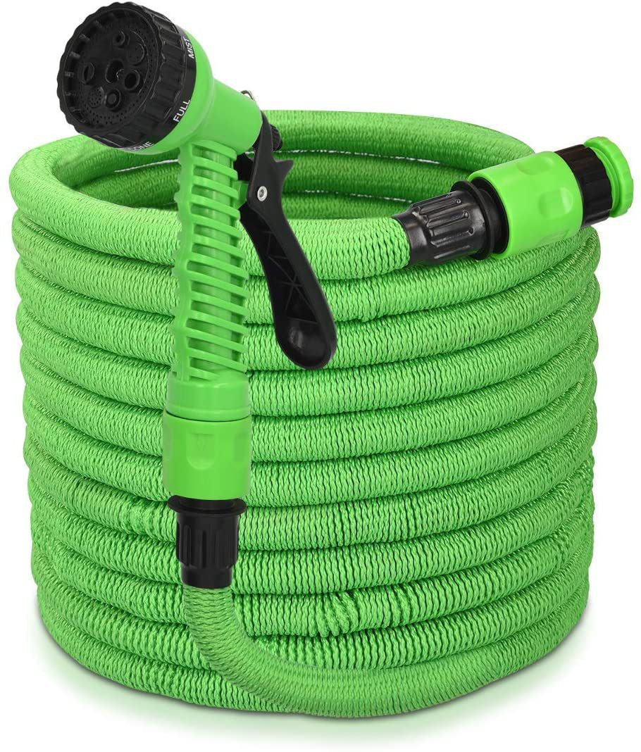 Cross-border exclusive household car wash and flower watering water pipe connection faucet automatic telescopic hose, gardening multi-functional water gun water pipe set