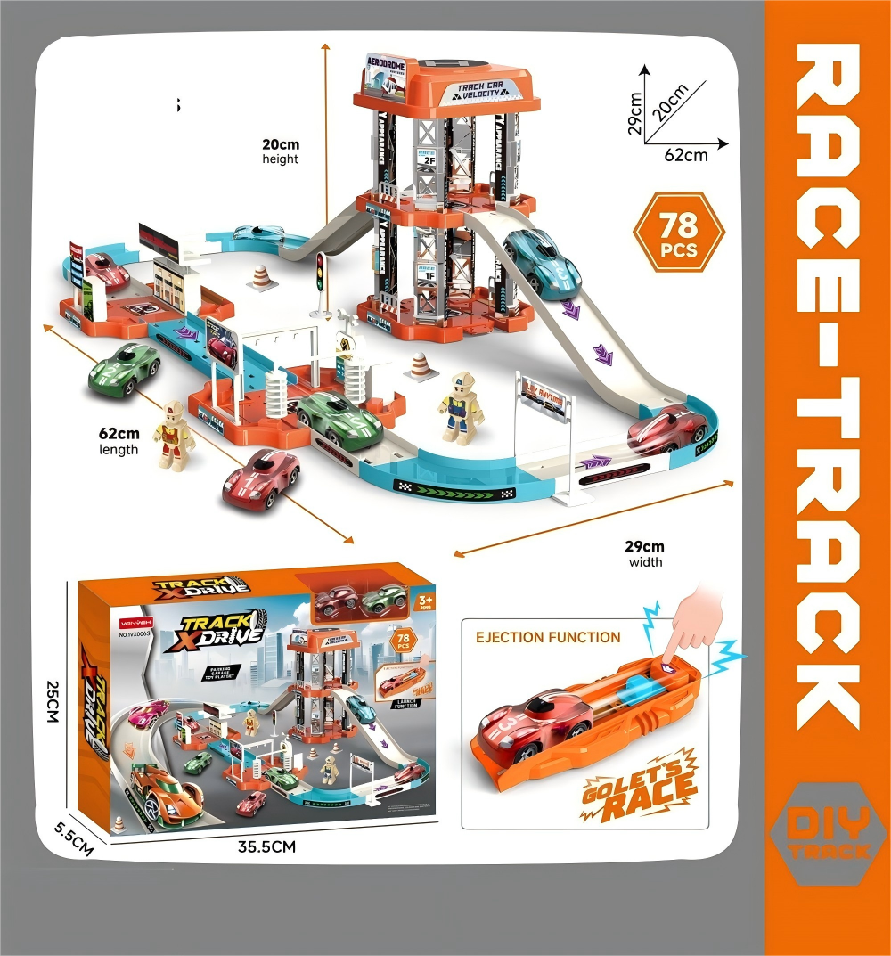 Catapult Track Car Racing Car -6S Specification drawing