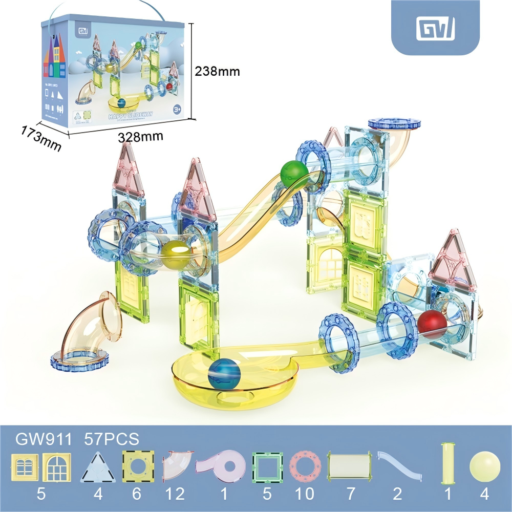 磁力片/磁力片儿童拼接卡通/磁力/魔幻百变轨道/手写板4寸产品图