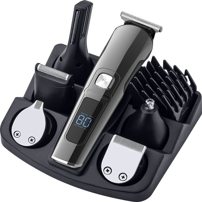 Customized 6合1多功能男士电动理发器修剪器鼻子胡须剃须刀套装男士电动理发器
