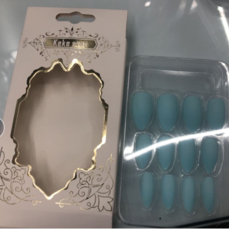 keke2808亚光尖甲12片款外贸款美甲贴片1细节图