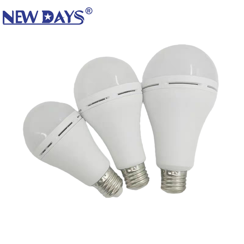 NEWDAYS品牌跨境新款 LED充电应急球泡灯停电遇水可亮双电池可拆卸应急球泡灯l220V厂家直销