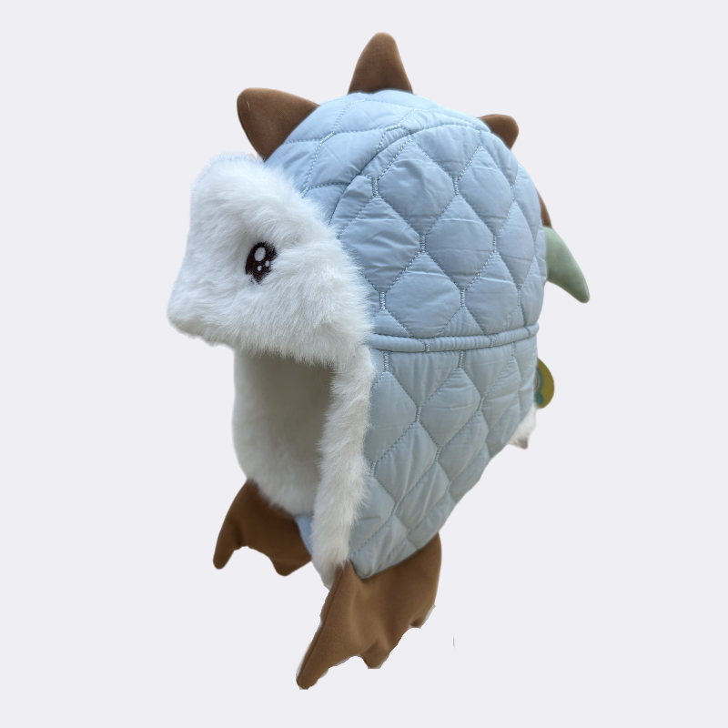 Children's dinosaur-shaped warm ear-protecting caps are suitable for children aged 2 to 8 full figure
