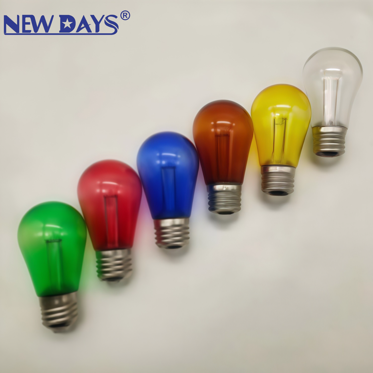 NEWDAYS brand cross-border new LED battery-powered color lights, festival lanterns, convenient hanging battery bulbs, energy-saving lighting, supplementary lighting, live streaming lights, decoration