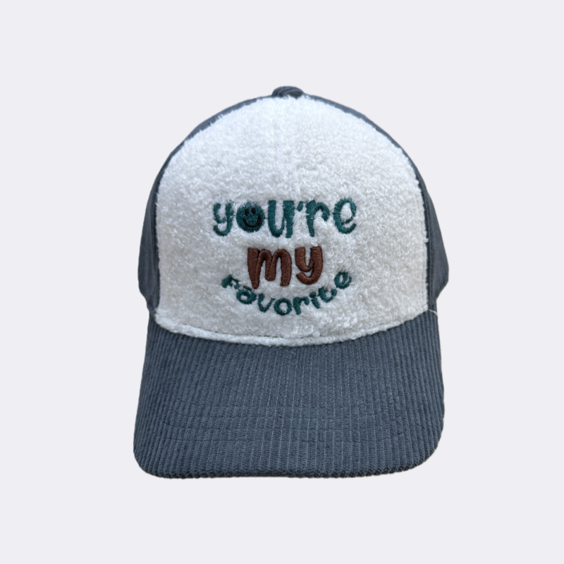 秋冬休闲温馨刺绣棒球帽适合5 -15岁