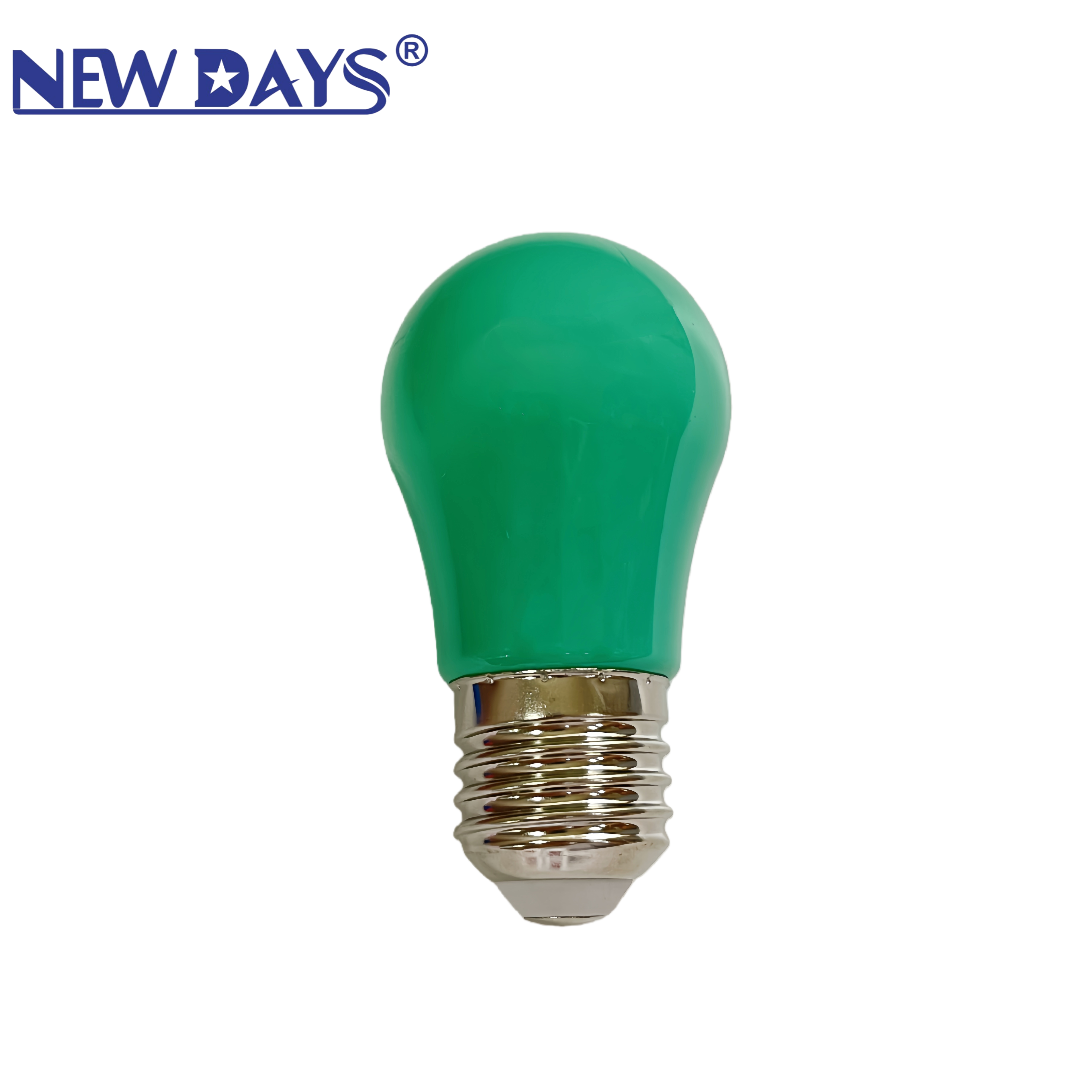 NEWDAYS brand cross-border new seven-color LED small bulbs, night lights, pink, blue, green, purple, orange and yellow indoor and outdoor ambient lights, E27B22 screw socket Item Picture