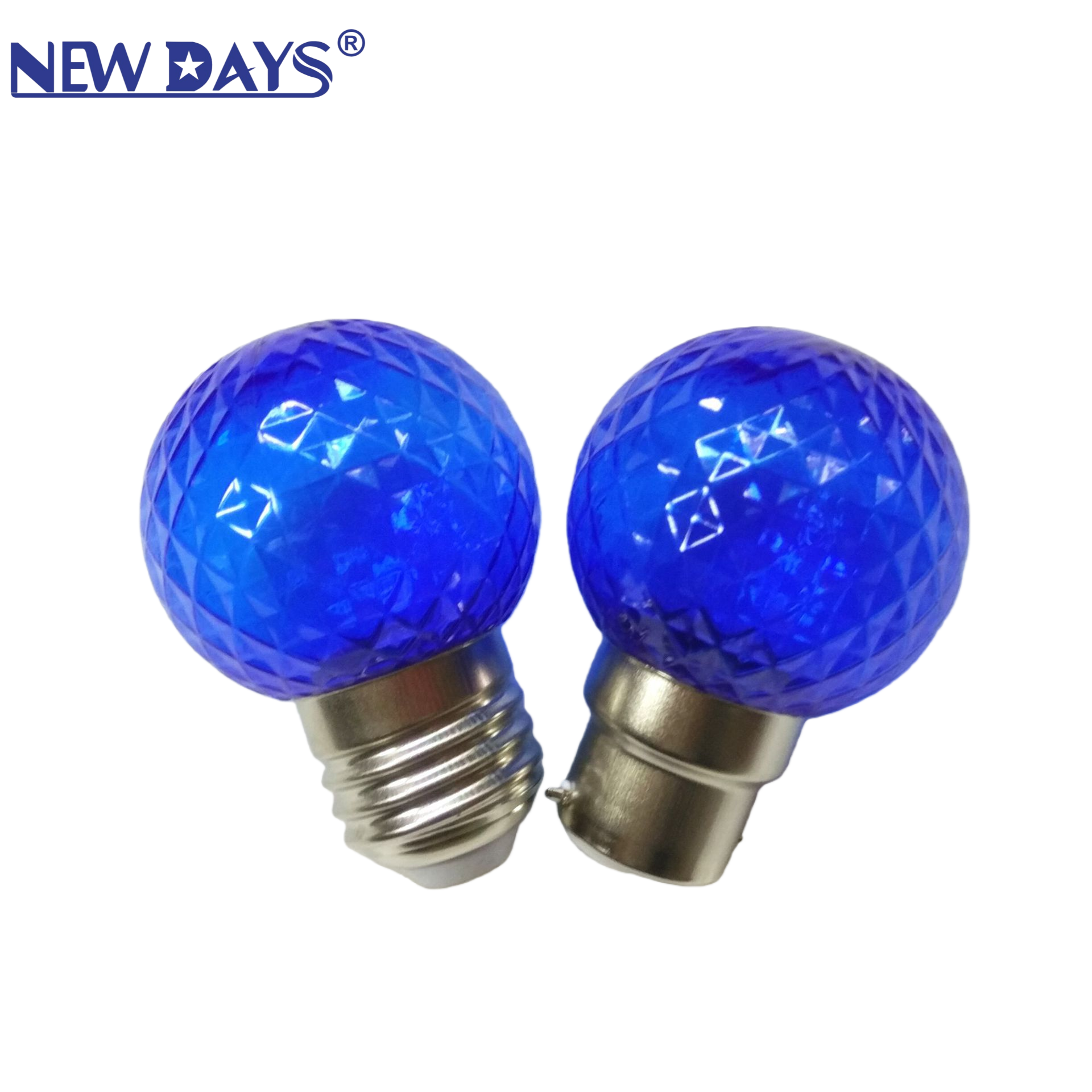 NEWDAYS brand cross-border new model manufacturer wholesale E27B22 diamond-patterned bulb bulb bulb, colorful festival LED round bulb, festive light, energy-saving small bulb Application Scenario