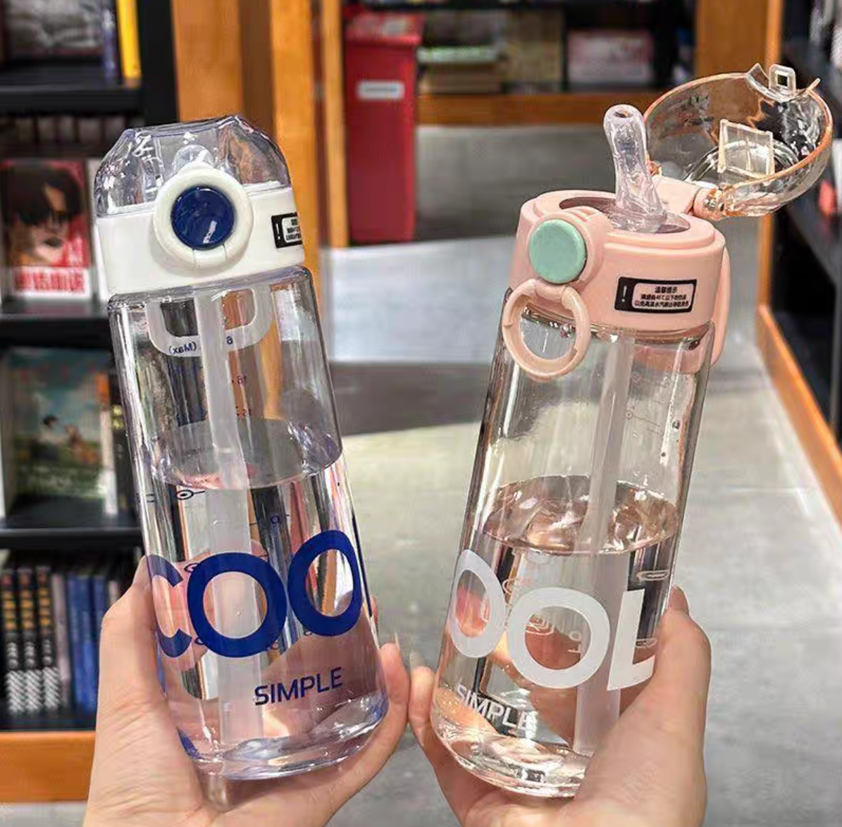 6117大容量新款夏季清新水杯男女生便携户外运动防摔水壶学生简约杯子详情图3