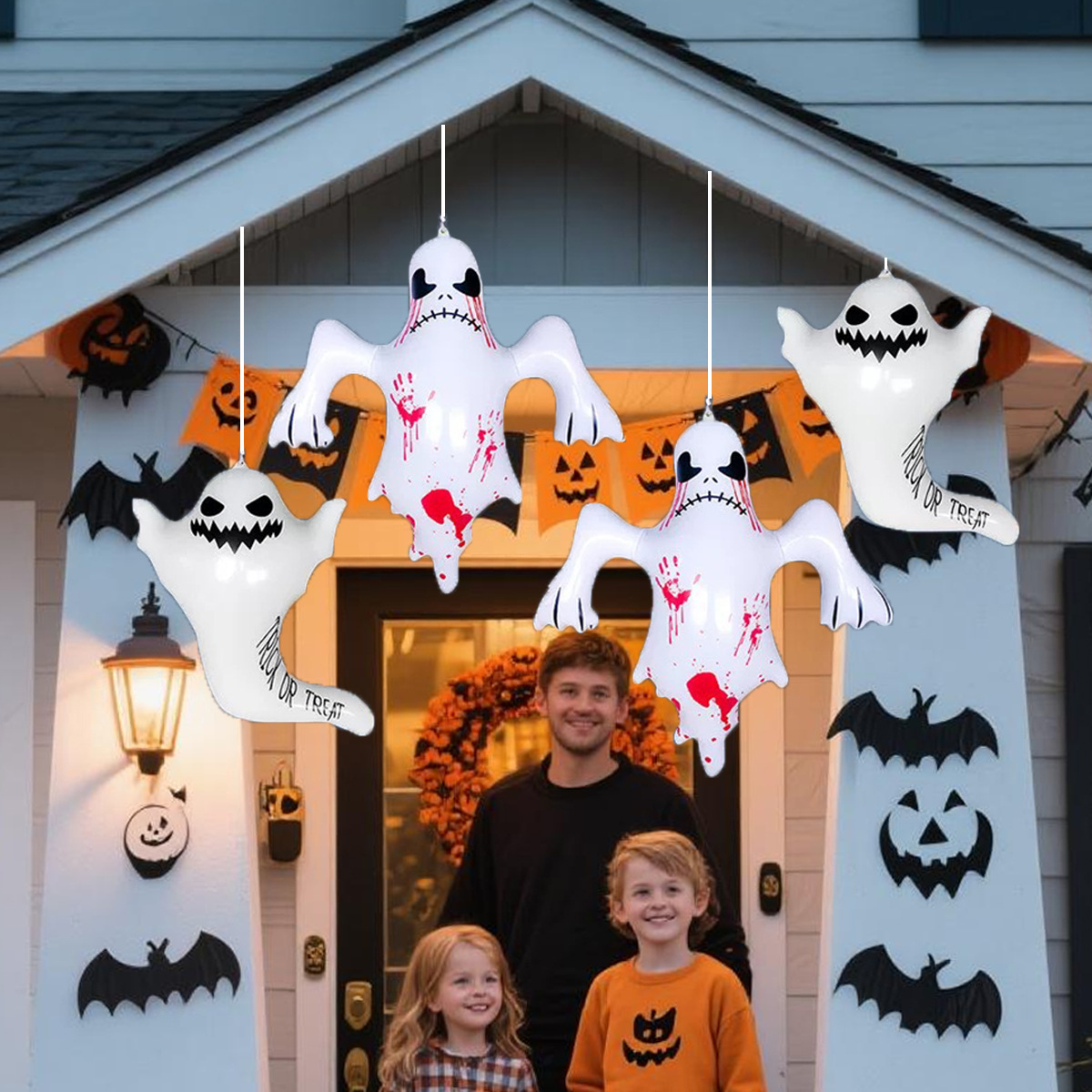 Halloween Ghost PVC inflatable toy Horror and thriller atmosphere prop Halloween Courtyard outdoor Party toy has no rating yet Application Scenario