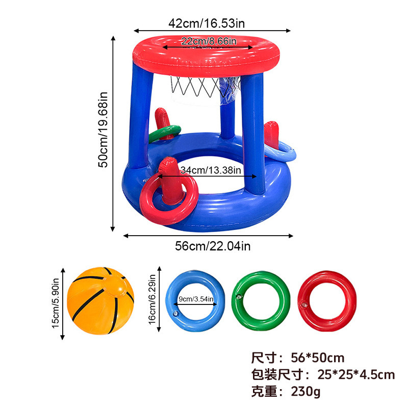 Cross-border party entertainment inflatable thickened PVC throwing props, children's parent-child interactive game toys, inflatable rings Application Scenario