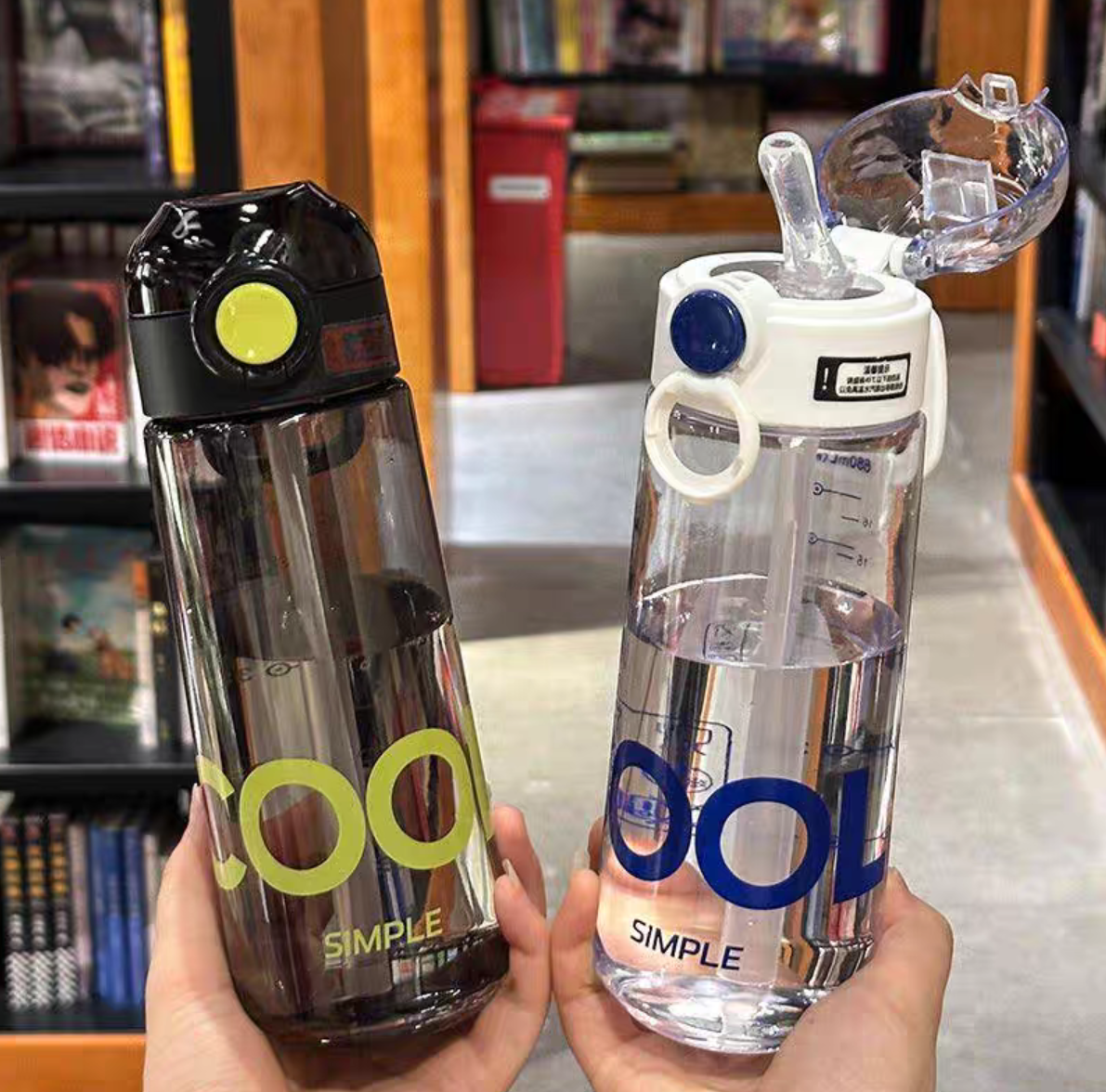 6117大容量新款夏季清新水杯男女生便携户外运动防摔水壶学生简约杯子详情图5