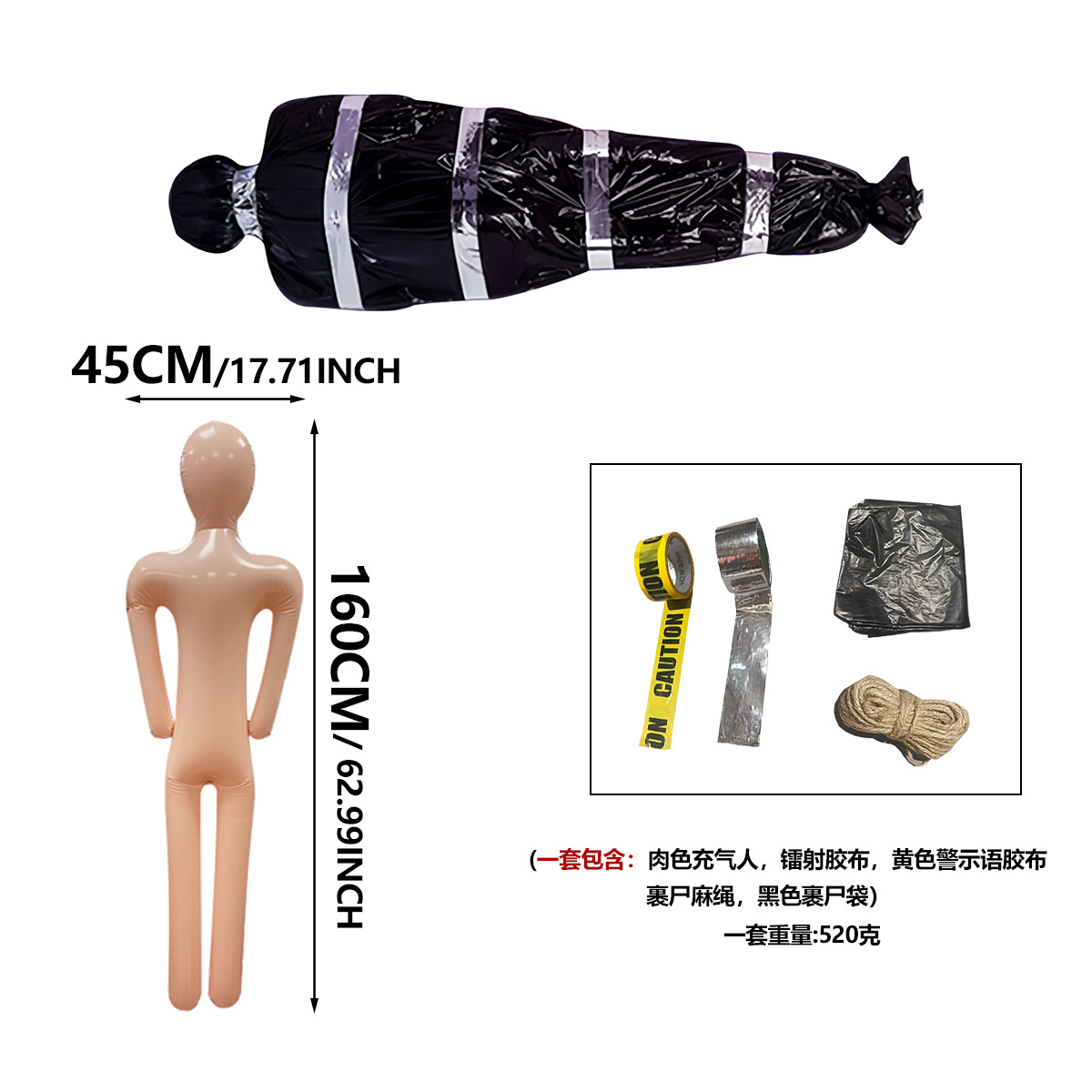 万圣节假人模型恐怖场景设置摆件鬼屋电影拍摄尸体道具惊悚系列款详情图5