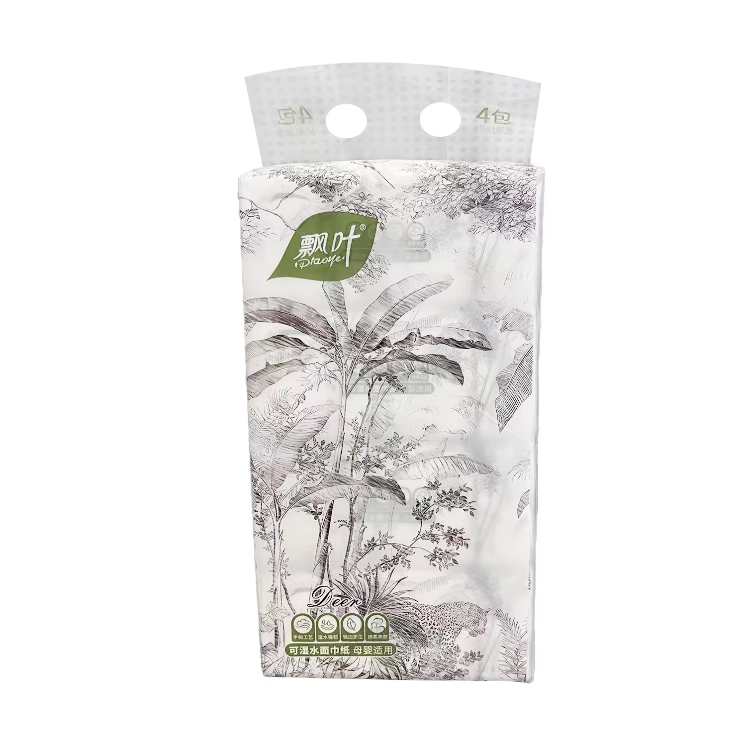 Wholesale tissue paper processing, facial tissue paper, customized logo, whole box of toilet paper, 4-layer thickened, not easily broken by wet water, embossed toilet paper for foreign trade factory Specification image