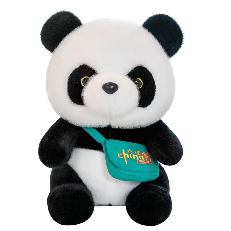 The new backpack Panda series plush toy creative doll is a birthday gift for friends