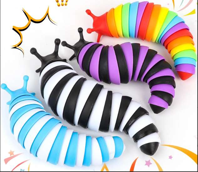 New and unique stress-relieving toy, Caterpillar Tip, a fun toy for children to relieve stress