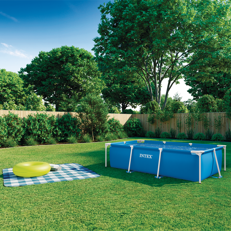 INTEX28270 adult rectangular tube frame water pool Family water play pool multi-person pvc water play pool