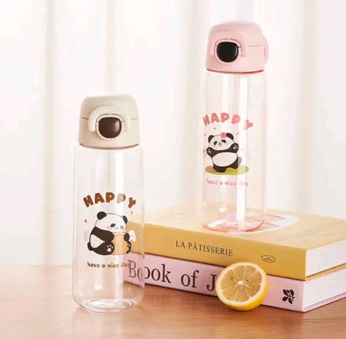 745 Fuxing Panda Portable Cup, Plastic Cup, Cute Cartoon Portable Straw Cup, New Children's Model 600ml detail image 3