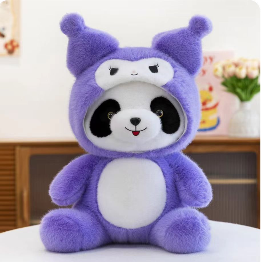 The new plush panda series plush toys and creative dolls are perfect birthday gifts for friends