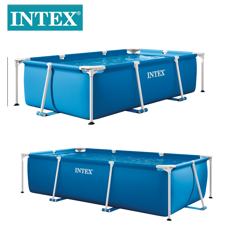 INTEX28273家庭长方形成人水池 pvc管架戏水池 儿童游泳池详情4