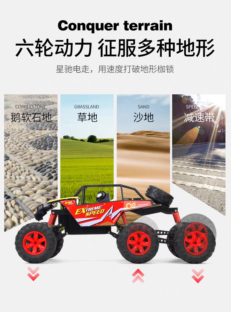 Super large remote control off-road vehicle, children's electric remote control climbing car, racing car, mountain off-road vehicle, super powerful detail image 8