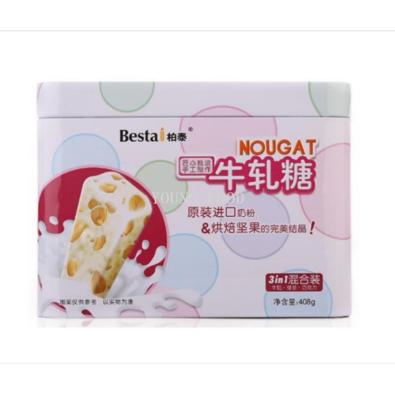 包邮 牛轧糖混合装绿茶+牛奶+巧克力408g DUCA DEGLI ABRUZZI食品