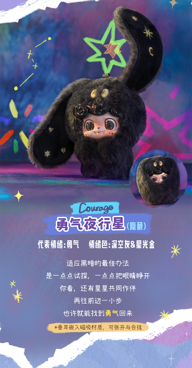 Q宝Q.kid情绪毛毛怪毛绒系列盲盒可爱公仔娃娃潮玩摆件送礼物 创意潮流玩具 JOTOYS 大人玩具详情8