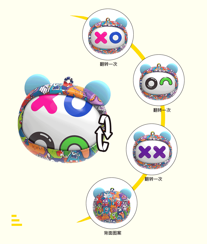 便捷式防丢跑步旋转变脸变声蓝牙耳机佩戴舒适入耳式降噪长续航GO6立体声详情18