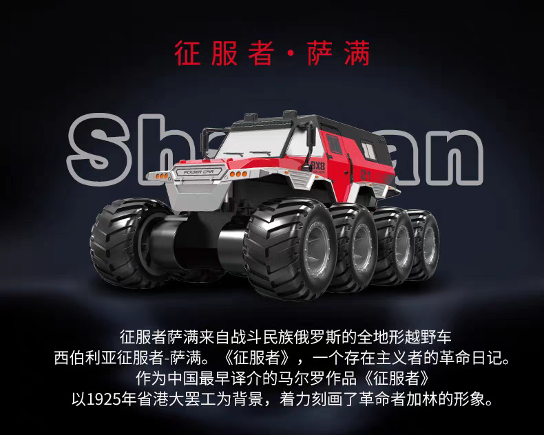 RC Remote control car, children's amphibious eight-wheel four-wheel drive off-road drifting racing car, electric toy car, boy gift detail image 4