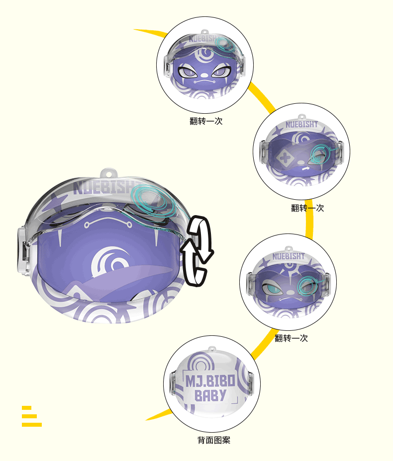 便捷式防丢跑步旋转变脸变声蓝牙耳机佩戴舒适入耳式降噪长续航GO6立体声详情8