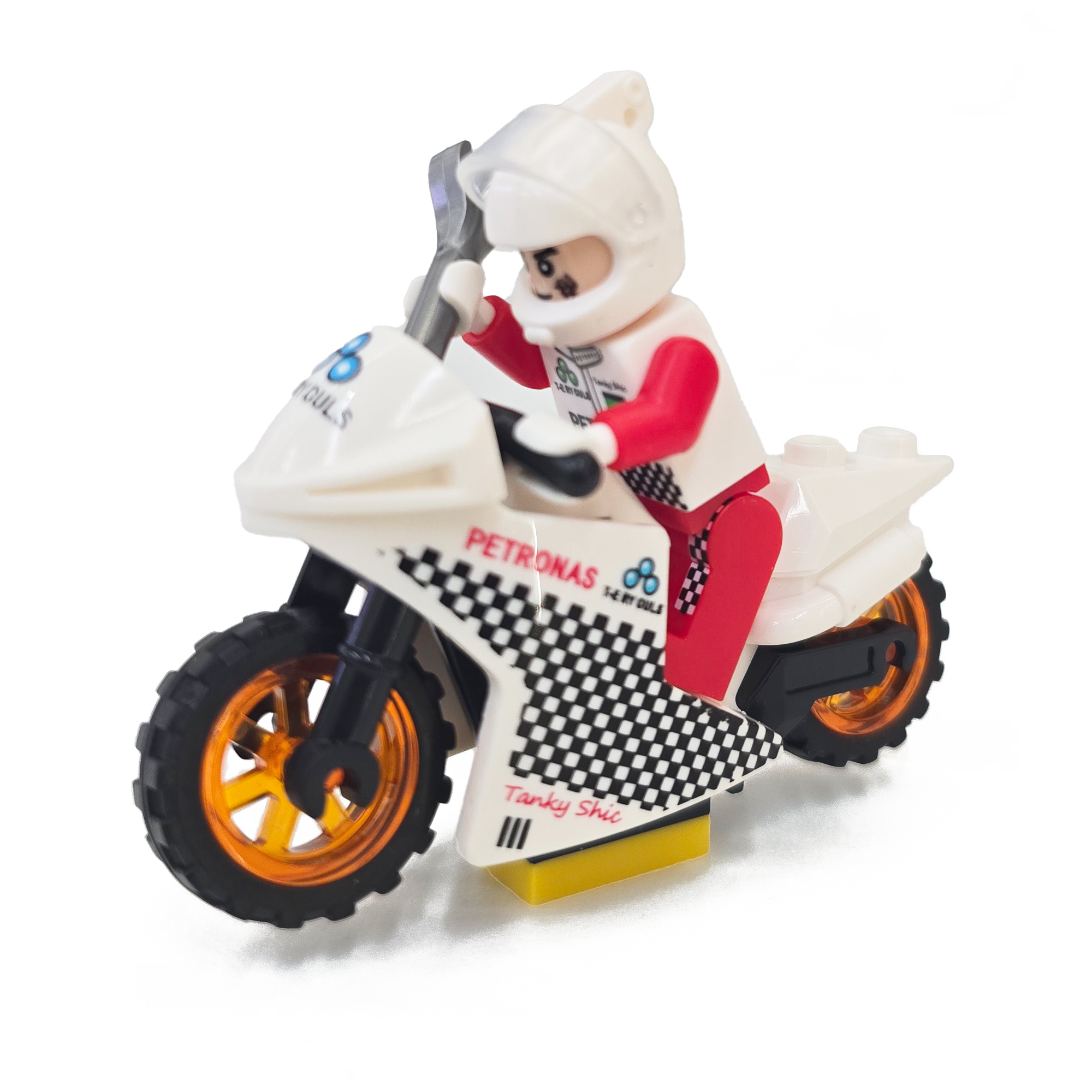 Knight Racing Rider Motorcycle MiniFigure building blocks compatible with Lego children's educational toys, factory export wholesale 2 yuan, 20 pieces, Minifigure Application Scenario