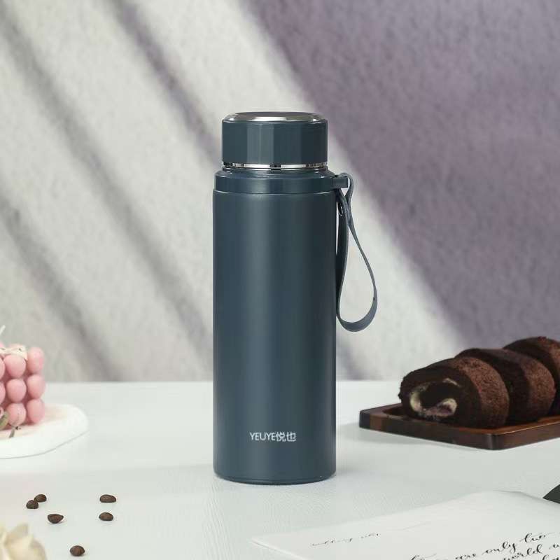 8805-750ml large-capacity 304 stainless steel insulated cup, vacuum tea brewing cup with handle, business gift detail image 3