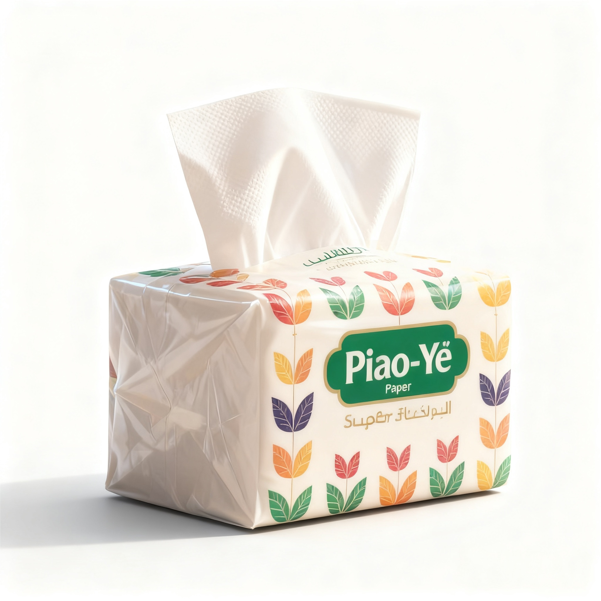 Soft custom logo 100% virgin pulp tissue paper, 4-layer daily product for foreign trade factory, suitable for home, hotel and office facial tissues Specification image
