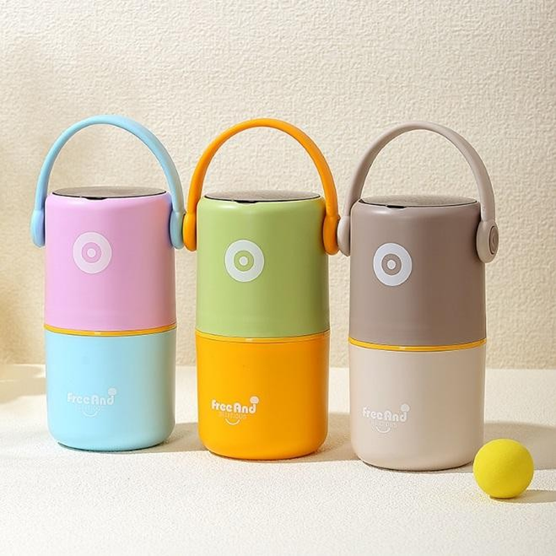 feeting手提分层保温餐盒 密封防漏不锈钢便当盒 多彩学生上班族带饭保鲜盒详情2