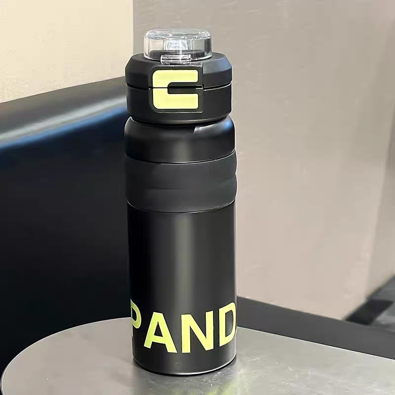 2115-600ml stainless steel insulated cup, women's large-capacity ice cup, portable car coffee cup, straw water bottle, tea cup detail image 4