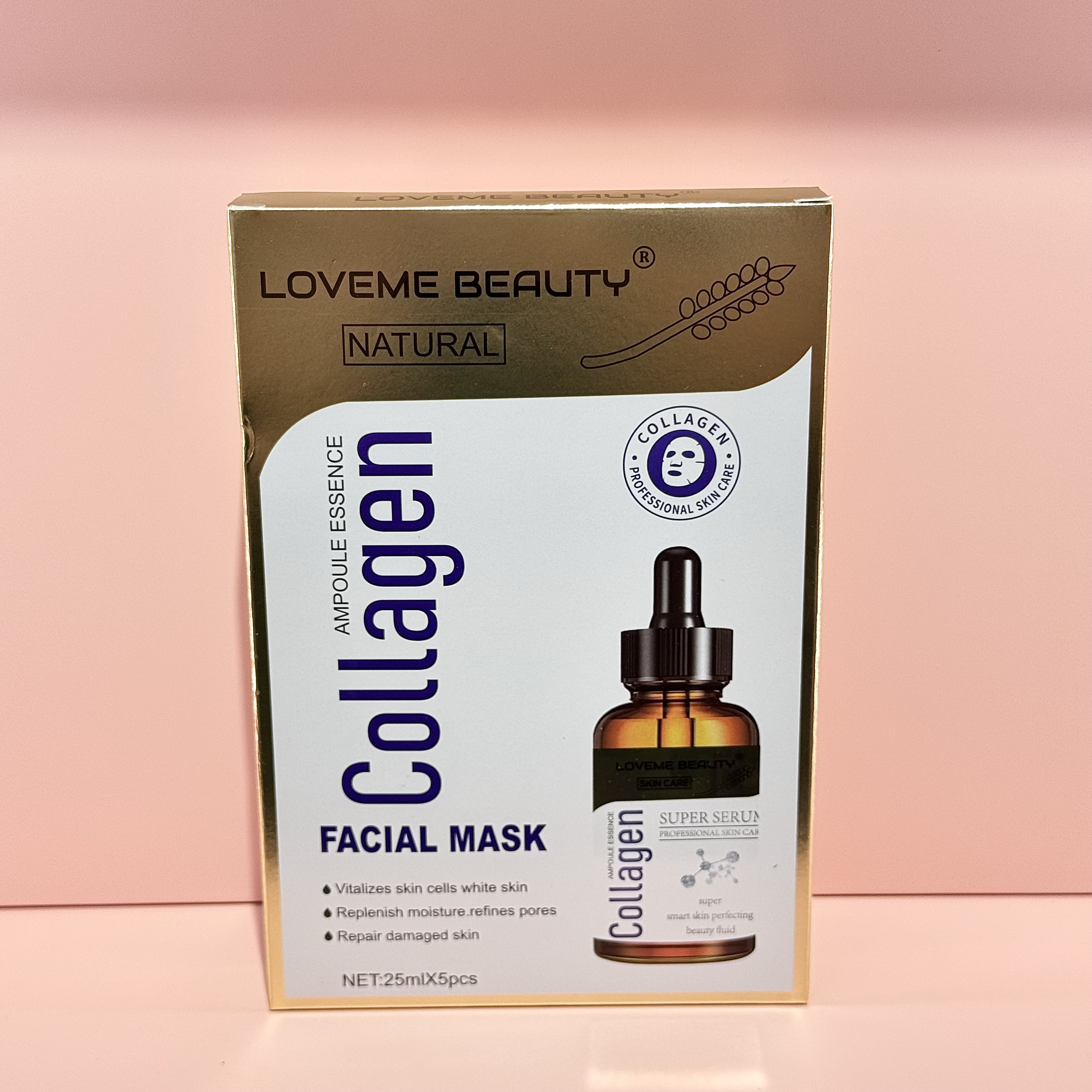mask-ampoule essence collagen facial mask & 25ml*5pcs details Picture