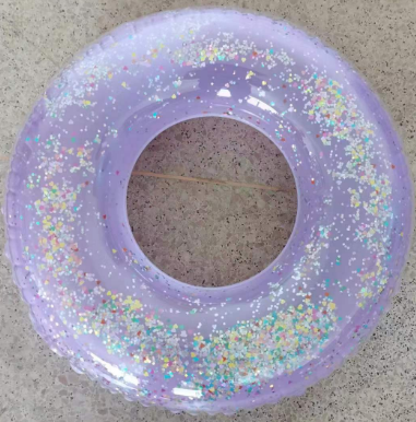 游泳圈亮片马卡龙腋下圈水上乐园救生圈