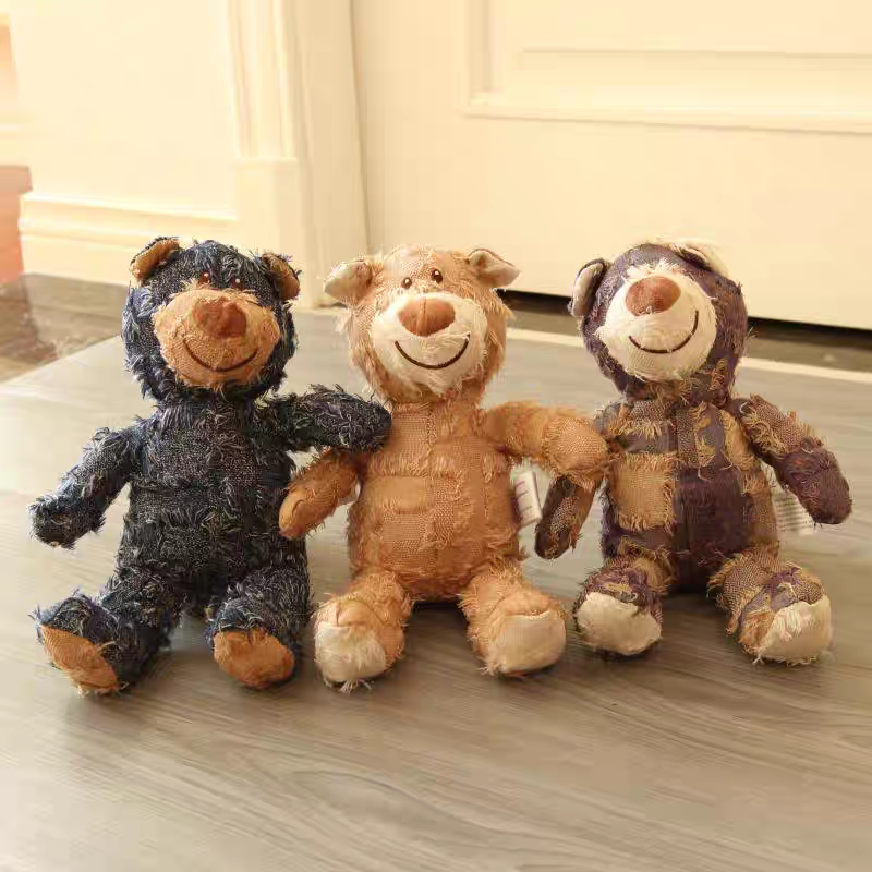 宠物玩具狗狗磨牙发声毛绒大雁磨牙洁齿骨头泰迪比熊陪伴玩具发声